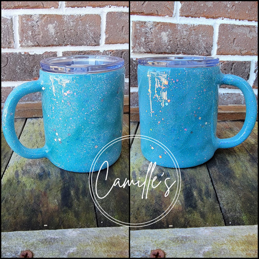 Blue Galaxy with Stars Coffee Mug