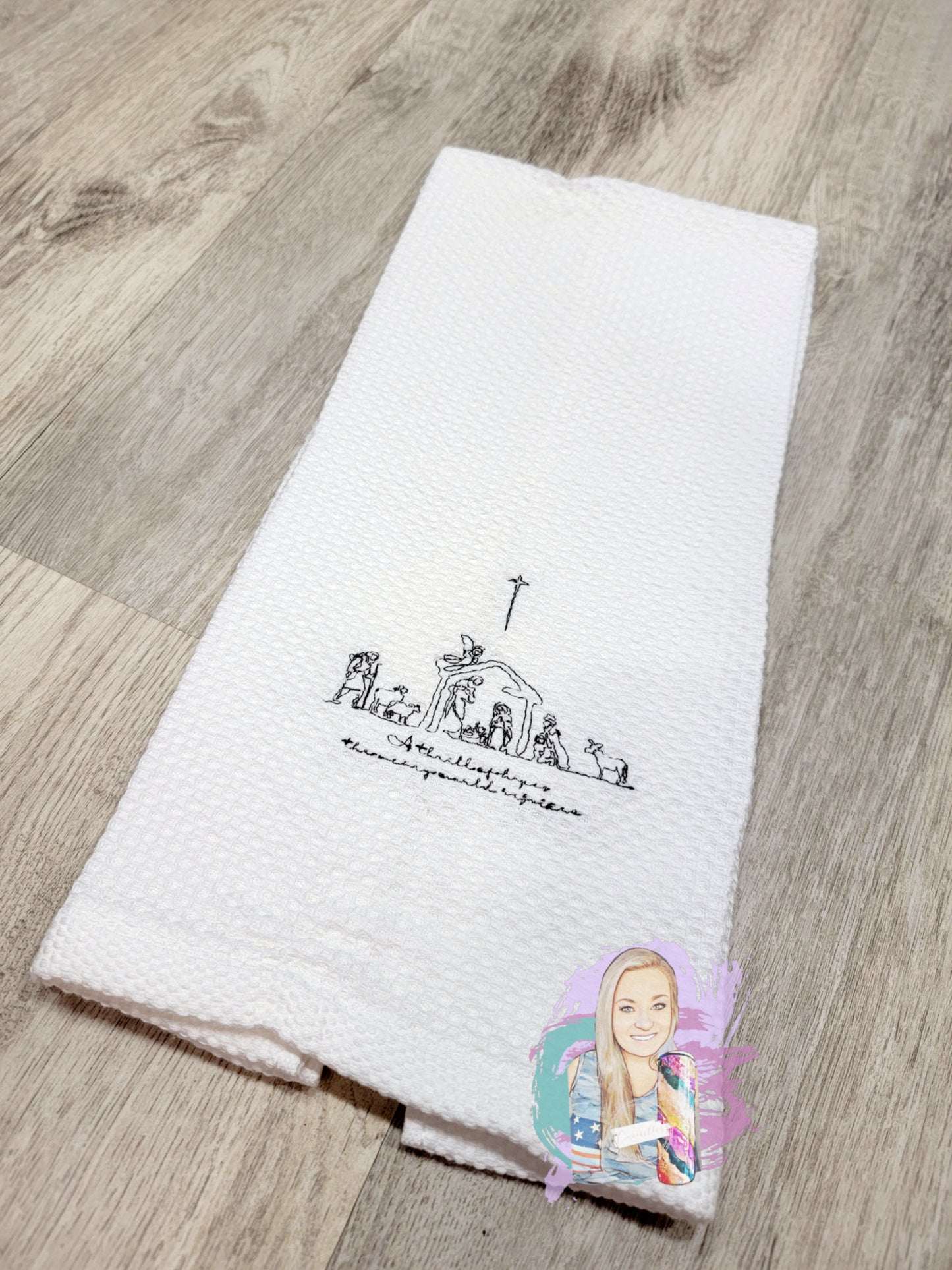 Nativity Scene Kitchen Towel