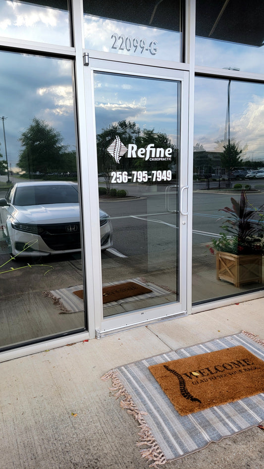 Refine Chiropractic Window Vinyl